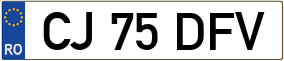 Trailer License Plate